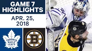 NHL Highlights | Maple Leafs vs. Bruins, Game 7 - Apr. 25, 2018