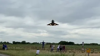 This one’s low!!! This one’s low!!!😬😬😬 euro fighter typhoon RAF coningsby 17th June 2023.