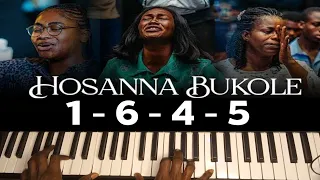 How to play Hosanna bukole by Daniel Lubams for beginners!!! chord progression 1-6-4-5