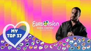 Eurovision 2024 My Top 37 (with comments and ratings)