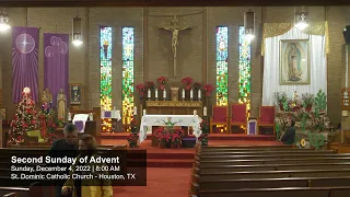 December 4, 2022 | 8:00 AM | Second Sunday of Advent | Mass in English
