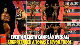 HORSE APARECE GIGANTE NO PALCO E PREMIA EVERSON COSTA CAMPEÃO OVERALL CLASSIC PHYSIQUE DO HORSEPOWER