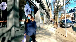 4K DOWNTOWN VANCOUVER CITY VIEW ,Walking tour