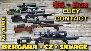 How $5 per box Eley Contact shoots in my .22 Precision rifles