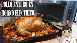 Pollo entero en horno eléctrico  sale perfecto!