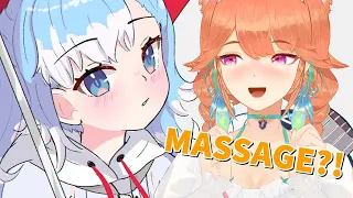 Kiara Asks Kobo For Massage After Summoning Her【Takanashi Kiara / Hololive EN】