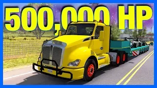 500,000 HORSEPOWER TRUCK!! (American Truck Simulator)