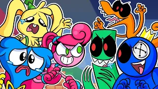 Rainbow Friends Vs Poppy Playtime Corrupted - Friday Night Funkin Animation