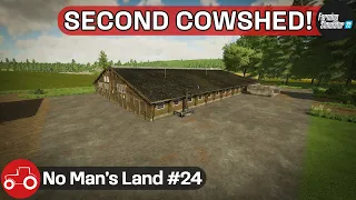 Building A Second Cow Shed, Spreading Lime & Slurry, Forestry - No Man's Land #24 FS22 Timelapse