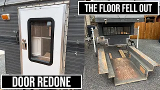 Send Help! - It Got Worse - Door Refurb, Floor Problems - Four Wheel Camper Eagle Rebuild Pt. 2