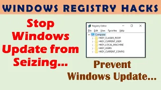 Windows Registry Hacks | Windows 10 Registry editor Tricks | Prevent Windows Update from Rebooting |