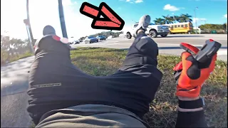 Electric SKATEBOARD Accident Going 20MPH!! [Hitting SOMEONE]