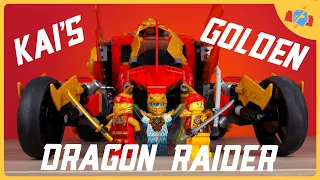 One-of-a-Kind? LEGO Kai's Golden Dragon Raider Review! An Unusually Unique Vehicle