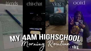 4AM-ish HIGH SCHOOL MORNING ROUTINE | grwm, mini vlog, ootd, chit-chat, etc. | chanelarianaa