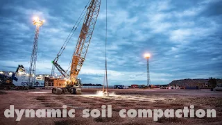 Liebherr – Dynamic soil compaction with a duty cycle crawler crane HS 8130 HD