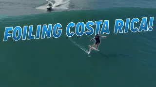 Overhead Waves on a Foil in Costa Rica!