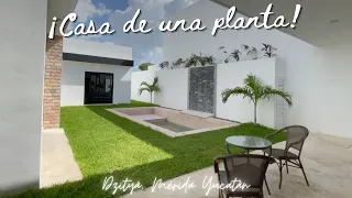 ¡Disfruta de CADA RINCÓN DE TU NUEVO HOGAR! Casa de una planta y 3 habitaciones al norte de Mérida