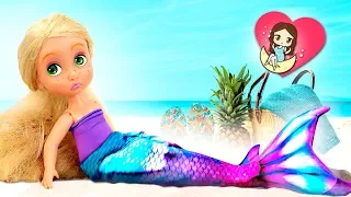 🧜‍♀️ ¡RAPUNZEL bebé es La Nueva  SIRENITA! │ La Sirenita Disney!