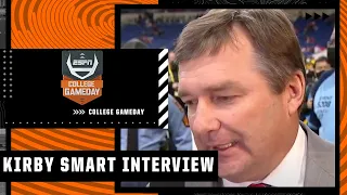 Kirby Smart on field interview before Georgia vs. Alabama | College GameDay