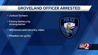 Groveland police officer accused of trying to strangle woman