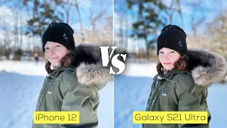 Samsung Galaxy S21 Ultra versus iPhone 12 camera comparison