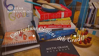 Secular Homeschool Curriculum Choices: 6th Grade! 2023-2024