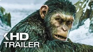 WAR FOR THE PLANET OF THE APES ALL Trailer & Clips (2017)