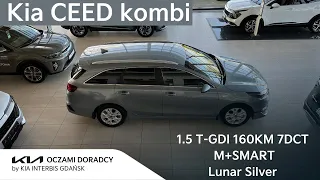 Kia CEED kombi [1.5 T-GDI 160KM 7DCT] wersja M z pakietem SMART w kolorze Lunar Silver | 4K