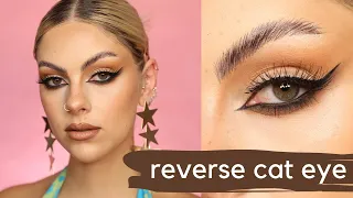 REVERSE CAT EYE MAKEUP - TIKTOK TREND - Super Easy Tutorial