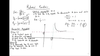 Rational functions, asymptotes and their graphs