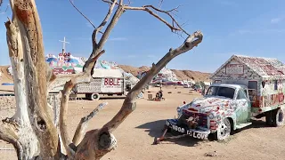 Off The Grid in California - Bombay Beach / Salton Sea / Salvation Mountain / Slab City / East Jesus