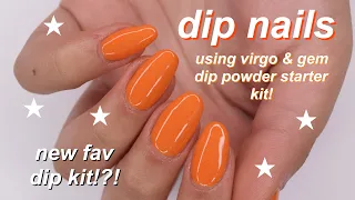 virgo & gem dip powder starter kit review + manicure!