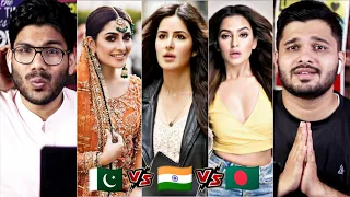 Pakistan vs India vs Bangladesh Actresses Pick Two Chellange