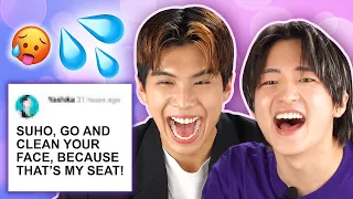 Koreans Read Thirsty Youtube Comments About Them! | Peach Korea