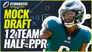 2022 Fantasy Football 12-Team HALF PPR Mock Draft | Expert Fantasy Football Advice & Rankings