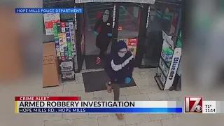 2 wanted after brazen armed robbery in Hope Mills store, police say