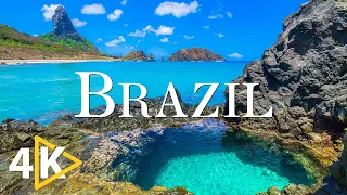 FLYING OVER BRAZIL (4K UHD) - Relaxing Music Along With Beautiful Nature Videos - 4K Video Ultra HD