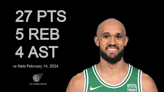 Derrick White 27 pts 5 reb 4 ast vs Nets | February 14, 2024 |