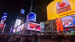 New York City Times Square Saturday Evening May 11th, 2024