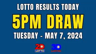 PCSO Lotto Result Today Live 5PM Draw May 7, 2024 (Tuesday) Ez2 2D | Swertres 3D | Lotto