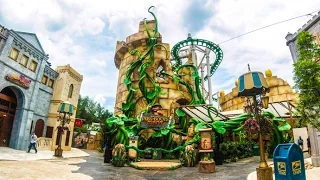 POV of Puss In Boots' Giant Journey Ride at USS