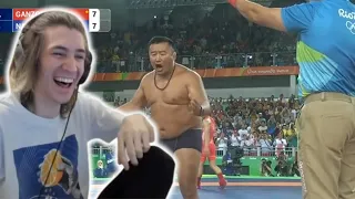 xQc Reacts to Wrestling Coaches Strip in Protest at the 2016 Olympics, a breakdown