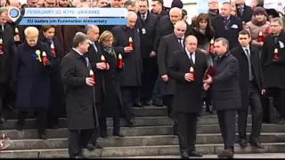 Ukraine Euromaidan Anniversary: EU leaders participate in Kyiv peace march  to honour victims