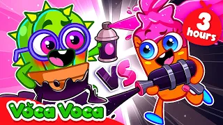 Pink Vs Black Challenge Song 💗🖤I Lost My Color 😱🎨 + Kids Songs & Nursery Rhymes by VocaVoca 🥑