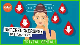 Das passiert bei einer Unterzuckerung | #trivialgenial | DAK-Gesundheit