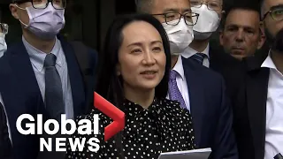 Huawei CFO Meng Wanzhou speaks after being released amid US plea deal