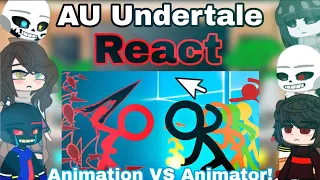 AU Undertale React Animation VS Animator! (@alanbecker) Gacha Club!
