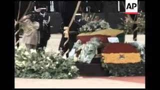 Ghana - Ghana's President John Atta Mills who has died aged 68 / Swearing in of new Ghanian presiden