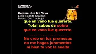 Folklore   Dejame que me vaya   Karaoke