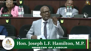 Budget 2023 debate presentation by Minister of Labour, Joseph Hamilton.